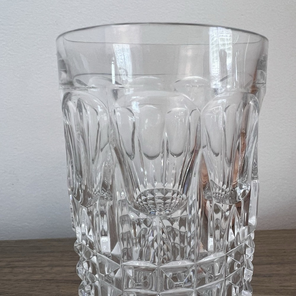Lot Of 4 Gorham Full Lead Crystal Fairfax Barware Highball Tumbler Glasses - Picture 4 of 8